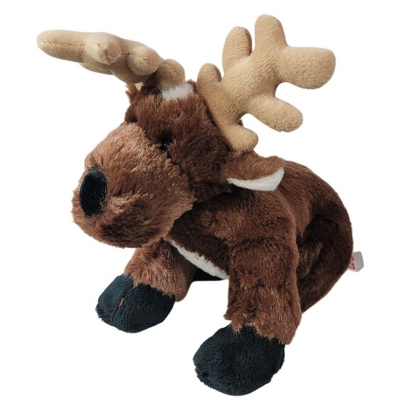 2/$15 Webkinz Reindeer Plush Brown Floppy No Code Christmas Holiday Ganz HM137 - Picture 2 of 9